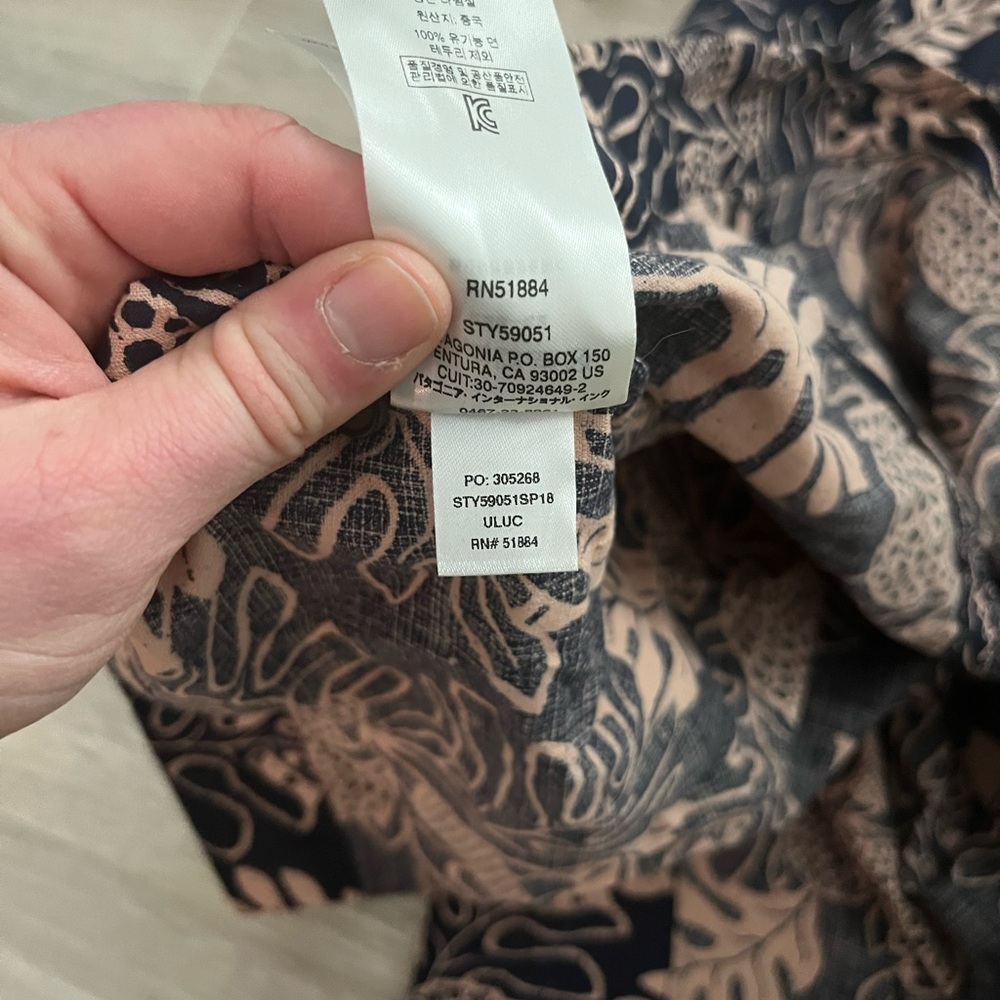 Patagonia Women's Pataloha Dress Zulu Classic Navy - Size 6 - Picture 10 of 10